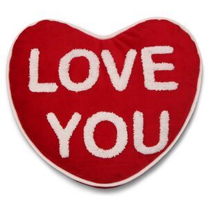 Valentine's Heart Pillow Red White Love You Sweetheart Target Bullseye Fast Ship